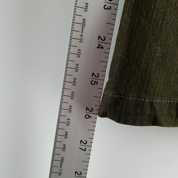Northern Reflections Jeans Women's Size 16 Town Stretch Olive Green Crop Pockets - Picture 6 of 12